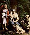 Rest on the Flight into Egypt with Saint Francis